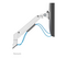 Neomounts NEXT Slim DS70-250WH2 monteringssats