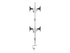 Multibrackets M VESA Deskmount Officeline Quad B2B monteringssats