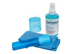 Manhattan LCD Cleaning Kit, Alcohol-free, Includes Cleaning Solution (200ml), Brush and Microfibre Cloth, Ideal for use on monitors/laptops/keyboards/etc, Three Year Warranty, Blister
