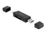 Kortläsare (SD, miniSD, RS-MMC, TransFlash, MMCmobile, microSD, MMCplus, MMCmicro, microSDHC, SDXC, microSDXC, MMC II, TurboSD, Turbo miniSD, MultiMediaCard Dual Voltage, RS-MMC Dual Voltage)