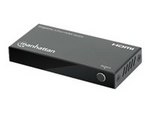 Manhattan HDMI Switch 2-Port, 8K@60Hz, Connects x2 HDMI sources to x1 display, Automatic Switching, Includes Micro-USB to USB-A power cable, Black, Three Year Warranty, Blister