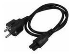 3m (10ft) Laptop Power Cord, EU Schuko to C5, 2.5A 250V, 18AWG, Notebook / Laptop Replacement AC Cord, Printer/Power Brick Cord, Schuko CEE 7/7 to Clover Leaf IEC 60320 C5
