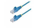 10m Blue Slim CAT6 Ethernet Cable, Snagless, 28AWG, LSZH