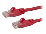 100ft CAT6 Ethernet Cable, 10 Gigabit Snagless RJ45 650MHz 100W PoE Patch Cord, CAT 6 10GbE UTP Network Cable w/Strain Relief, Red, Wiring is UL Certified/TIA