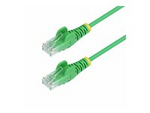 10m Green Slim CAT6 Ethernet Cable, Snagless, 28AWG, LSZH