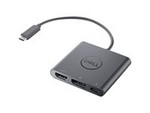 Videokort - 24 pin USB-C hane till HDMI, DisplayPort, USB-C (enbart ström) hona