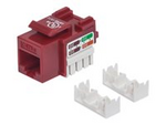 Intellinet Keystone Jack, Cat5e, UTP, Punch-down, Red