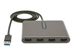 USB 3.0 till 4x HDMI-adapter