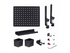 StarTech.com Clamp-On Pegboard with Accessories, 16.5 x 12.5in (42 x 32cm), Steel Pegboard, Desktop Storage Organizer, Desk Mount Peg Board, Black monteringskomponent