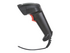 Manhattan Linear CCD Handheld Barcode Scanner, USB, 500mm Scan Depth, IP54 rating, Cable length 1.5m, Max Ambient Light 100,000 lux (sunlight), Black, Three Year Warranty, Box