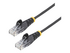 StarTech.com 1.5m Slim LSZH CAT6 Ethernet Cable, 10 Gigabit Snagless RJ45 100W PoE Patch Cord, CAT 6 10GbE UTP Network Cable w/Strain Relief, Black, ETL/Low Smoke Zero Halogen