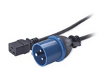 Strömkabel - IEC 60320 C19 till IEC 60309 (hane)