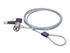 Manhattan Mobile Security Laptop Lock, Key Lock, 1.4m, Compatible with Kensington style locks, Strong Steel Cable (3mm thick), Diecast Zinc Alloy Lock, All Metal Construction Resist Tampering, Two Keys Included, Clear PVC Jacket, Lifetime Warranty, Blister