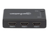 Manhattan HDMI Splitter 4-Port (Compact), 4K@30Hz, Displays output from x1 HDMI source to x4 HD displays (same output to four displays), AC Powered (cable 0.7m), Black, Three Year Warranty, Retail Box