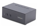 StarTech.com 2-Port Dual-Monitor DisplayPort KVM Switch, 4K 60Hz, 2x USB 5Gbps Hub Ports, 2x USB 2.0 HID Ports, Hotkey and Push-Button Switching, TAA Compliant