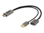 1ft (30cm) HDMI to DisplayPort Adapter, Active 4K 60Hz HDMI Source to DP Monitor Adapter Cable, USB Bus Powered, HDMI 2.0 to DisplayPort Converter for Laptops/PC