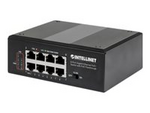 Intellinet PoE-Powered 8-Port Gigabit Ethernet PoE+ Industrial Switch with PoE Passthrough