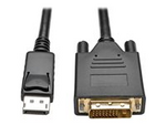 Tripp Lite Series DisplayPort 1.2 to DVI Active Adapter Cable (DP with Latches to DVI-D Dual Link M/M), 3 ft. (0.9 m)
