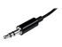 StarTech.com Black Slim Mini Jack Headphone Splitter Cable Adapter