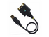 StarTech.com 1ft/30cm USB to Null Modem Serial Adapter Cable, FTDI, RS232