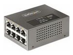 4-Port Multi-Gigabit PoE++ Injector, 5/2.5G Ethernet (NBASE-T), PoE/PoE+/PoE++ (802.3af/802.3at/802.3bt), 160Watts Power Budget, Wall/DIN Rail Mountable