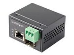 PoE+ industriell fiber till Ethernet-mediakonverterare 30 W