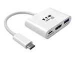 Tripp Lite Series USB C to HDMI Multiport Video Adapter Converter 1080p w/ USB-A Hub & USB-C PD Charging, Thunderbolt 3 CompatibleUSB Type C to HDMI, USB-C to HDMI, USB Type-C to HDMI