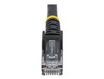 2m LSZH CAT6 Ethernet Cable, 10 Gigabit Snagless RJ45 100W PoE Network Patch Cord with Strain Relief, CAT 6 10GbE UTP, Black, Individually Tested/ETL, Low Smoke Zero Halogen