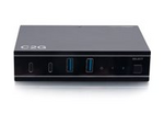 2x4 USB-C Switch with 2 USB-C Inputs to 2 USB-C and 2 USB-A Device Ports