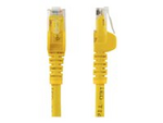 50cm CAT6 Ethernet Cable, 10 Gigabit Snagless RJ45 650MHz 100W PoE Patch Cord, CAT 6 10GbE UTP Network Cable w/Strain Relief, Yellow, Fluke Tested/Wiring is UL Certified/TIA