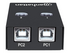 Manhattan USB-A Automatic Sharing Switch, 2x USB-B Ports, 480 Mbps (USB 2.0), Dual Control (Auto-Sensing or Manual), Bus Powered, Hi-Speed USB, inc 1x 1.5m USB-A to USB-B cable, Black, Three Year Warranty, Blister