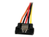 StarTech.com 6in Latching SATA Power Y Splitter Cable Adapter