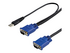 StarTech.com 10 ft Ultra Thin USB VGA 2-in-1 KVM Cable