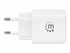 Manhattan Wall/Power Mobile Device Charger (Euro 2-pin), USB-C and USB-A ports, USB-C Output: 30W, USB-A Output: 18W, White, Phone/Tablet Charger, Three Year Warranty, Retail Box strömadapter