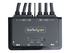 StarTech.com 2-Port Dual-Monitor DisplayPort Cable KVM Switch, 4K 60Hz, Compact KVM with 5ft/1.5m USB-A/DisplayPort/Audio Integrated Cables, Bus Powered