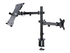StarTech.com Monitor Arm with VESA Laptop Tray, For a Laptop (4.5kg / 9.9lb) and a Single Display up to 32" (8kg / 17.6lb), Black, Adjustable Desk Laptop Arm Mount, C-clamp/Grommet Mount