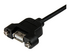 StarTech.com 3 ft Panel Mount USB Cable A to A F/M