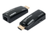 Manhattan 1080p@60Hz Compact HDMI over Ethernet Extender Kit, Extends Distances of Signal up to 60m with a Single Cat6 Ethernet Cable, Transmitter and Receiver included, Power over Cable, Ultra Slim Design, Three Year Warranty, Black