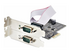 StarTech.com 2-Port Serial PCIe Card, Dual-Port PCI Express to RS232/RS422/RS485 (DB9) Serial Card, Low-Profile Brackets Incl., 16C1050 UART, TAA-Compliant, Windows/Linux, TAA Compliant