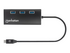 Manhattan USB-C Dock/Hub with Card Reader, Ports (x6): Ethernet, HDMI, USB-A (x3) and USB-C, With Power Delivery (100W) to USB-C Port (Note additional USB-C wall charger and USB-C cable needed), Aluminium, Black, 3 Year Warranty