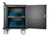 Manhattan Charging Cabinet/Cart via USB-C x32 Devices, Trolley, Power Delivery 18W per port (576W total), Suitable for iPads/other tablets/phones/smaller chromebooks, Bays 330x22x235mm, Device charging cables not included, Lockable (PIN code), EU & UK power cords vagn