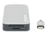 Manhattan USB-C Dock/Hub with Card Reader, Ports (x6): Ethernet, HDMI, USB-A (x3) and USB-C, With Power Delivery (10W) to USB-C Port (Note additional USB-C wall charger and USB-C cable needed), Cable 15cm, Aluminium, Silver, Three Year Warranty, Retail Box