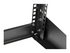 StarTech.com 4U 19" Desktop Open Frame Rack, 2 Post Free-Standing Network Rack Switch Depth for Patch Panel/Data/AV/IT/Communication/Studio/Computer Equipment 66lb Cap. w/ Cage Nuts/Screws