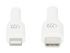 Manhattan USB-C to Lightning Cable, Charge & Sync, 1m, White, For Apple iPhone/iPad/iPod, Male to Male, MFi Certified (Apple approval program), 480 Mbps (USB 2.0), Hi-Speed USB, Lifetime Warranty, Box