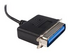 StarTech.com 1,8 m USB till parallell skrivaradapter