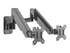 Manhattan TV & Monitor Mount, Wall, Full Motion (Gas Spring), 2 screens, Screen Sizes: 17-32", Black, Dual Screen, VESA 75x75 to 100x100mm, Max 8kg (each), Tilt & Swivel with 3 Pivots, Lifetime Warranty konsol