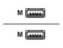 iiglo - USB-kabel - USB typ A till USB typ A