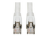 Eaton Tripp Lite Series Cat8 25G/40G Certified Snagless Shielded S/FTP Ethernet Cable (RJ45 M/M), PoE, White, 25 ft. (7.62 m)