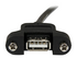 StarTech.com 1 ft Panel Mount USB Cable A to A