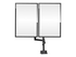 StarTech.com Desk Mount Dual Monitor Arm, Full Motion Monitor Mount for 2x VESA Displays up to 32" (up to 17lb/8kg), Ergonomic Vertical Stackable Arms, Articulating, Height Adjustable